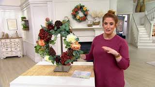 Simply Stunning Vintage-Style Fall Wreath by Janine Graff on QVC