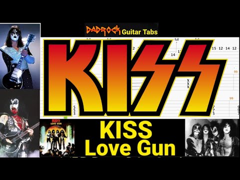 Love Gun - KISS - Guitar + Bass TABS Lesson