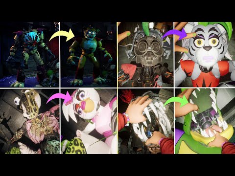 FNAF Security Breach Ruin DLC but Everyone is Repaired to their Original Form