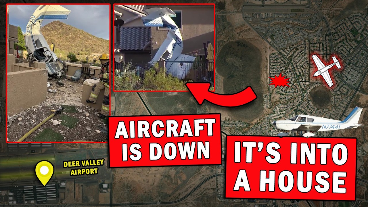Audio of Plane Crash into a House | All Onboard Survived!