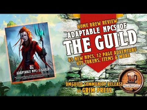 Adaptable NPCs of The Guild - Dungeons & Dragons 5e Home Brew NPCs