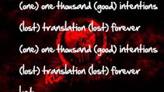 Rise Against - 1000 Good Intentions (+lyrics)