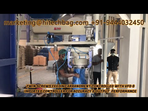Powder bagging machine(Hi-Tech Twin Screw Feeder with gross weighing & bagging system)