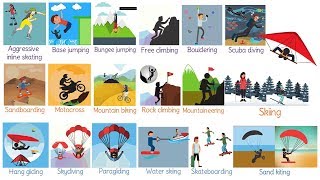 Extreme Sports: Useful List of Adventure Sports in English with Pictures