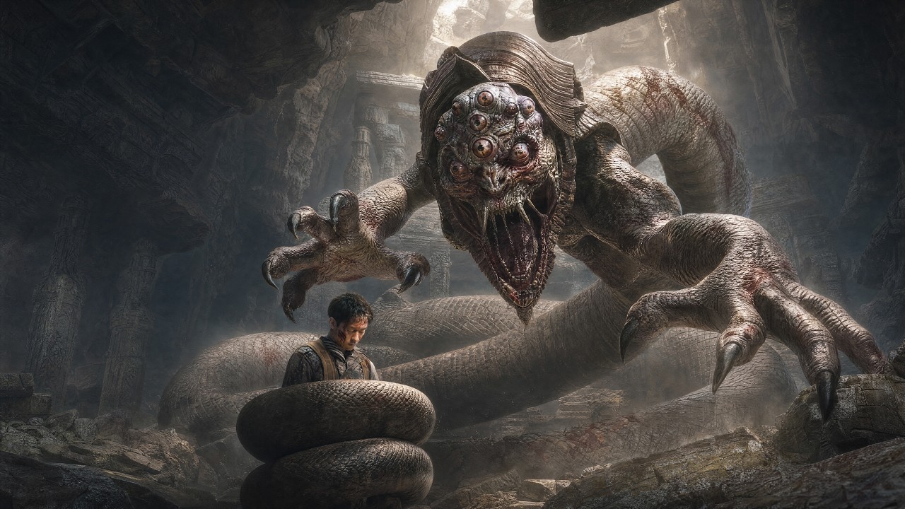 【2026 Newest Movie】Mutant Snake Monster Awakens in Deep Cave 🐍 Devours Explorers Zhang Qishan 😱