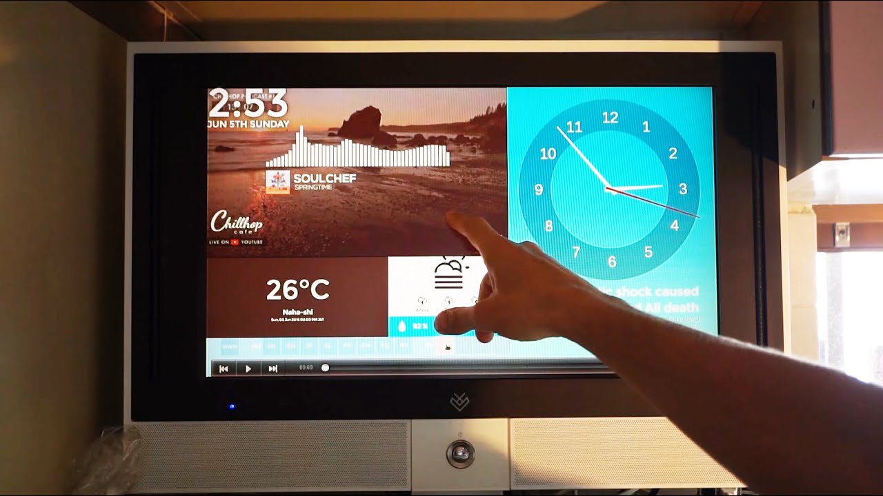 Kitchen TV using Raspberry Pi