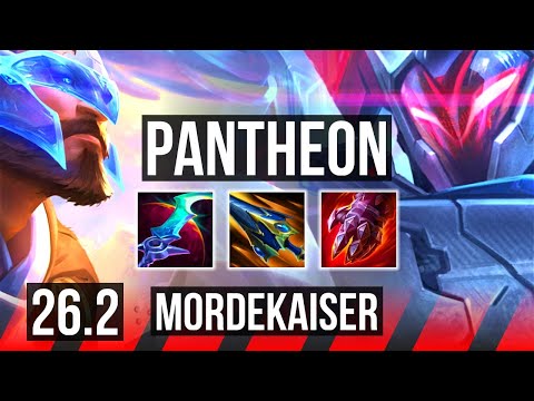 PANTHEON vs MORDEKAISER (TOP) | 42K damage | NA Master | 26.2