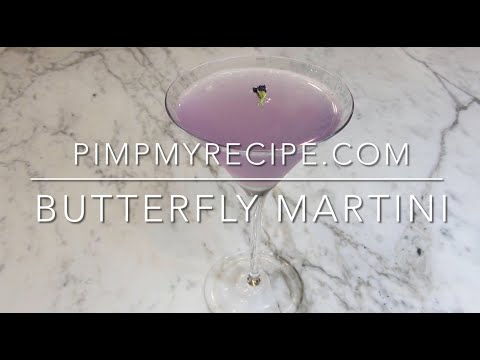 BUTTERFLY MARTINI - How to Make this Magical Cocktail in 3 Easy Steps!