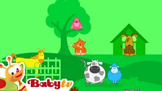 Louie's World - Animals and The farmer in the Dell Song | BabyTV