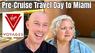 Virgin Pre-Cruise Miami Florida Travel Day!