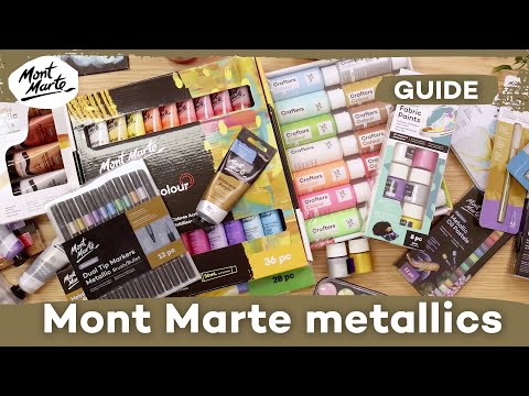 Mont Marte metallic litir — glimmer og silfur tónar (EN)