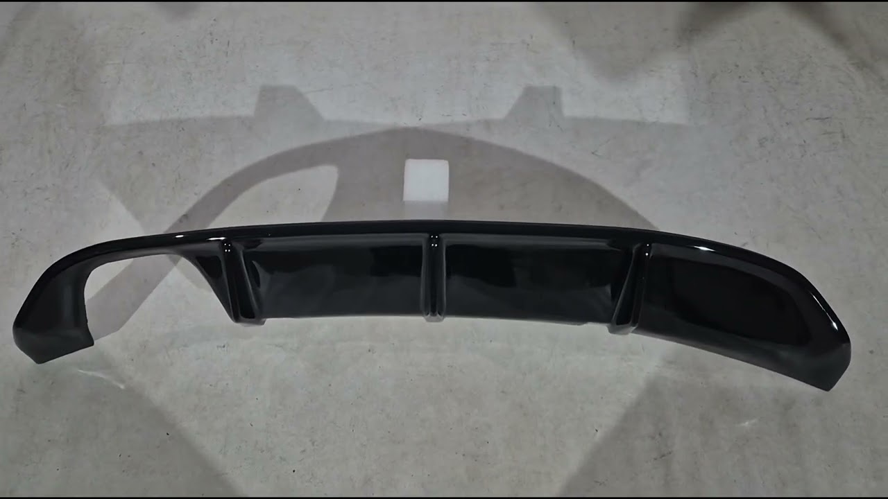 Volkswagen Scirocco 2008-2017 Dyfuzor Tylny DPT V-3 (2008-2013, Czarny Połysk) Video 1