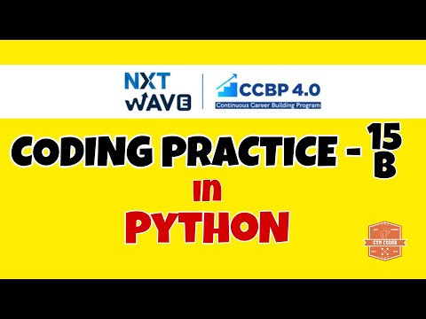 Coding Practice 15b Python Nxtwave Ccbp Code Solutions By Gym Coder Python Cp Series