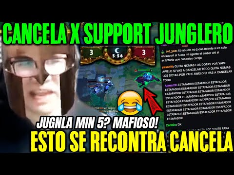 LO ACUSAN DE ESTAFADOR😱BENJAZ CANCELA LAS APU3ST4S MIN 4 X SUPPORT JUNGLA Y VIEWERS LO ENCARAN.