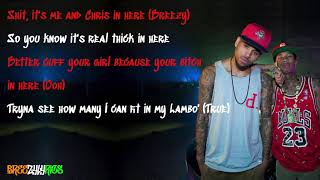 Chris Brown &amp; Tyga - Ain't Thinkin' 'Bout You (feat. Bow Wow) [LYRIC VIDEO]