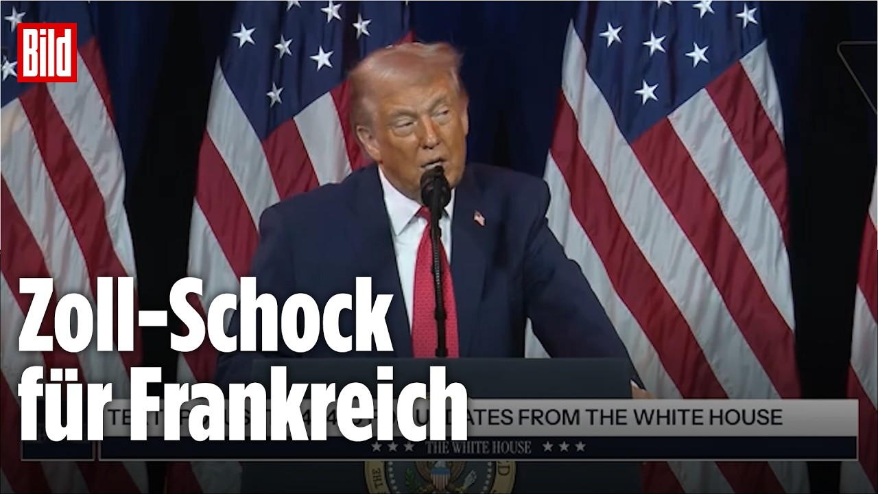 TRUMP DROHT MACRON: 25 Prozent Zölle auf alles aus Frankreich