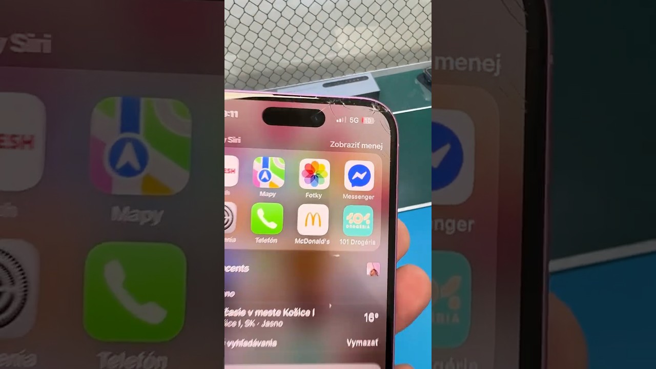 Trochu zrýchlený proces repasovania displeja iPhone 16
