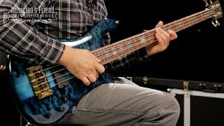 Video thumbnail for Spector USA NS-4 Bass Guitar, Black and Blue Clear Gloss by Musician's Friend