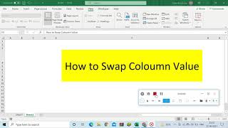 How to Swap or interchange Column Value in Excel