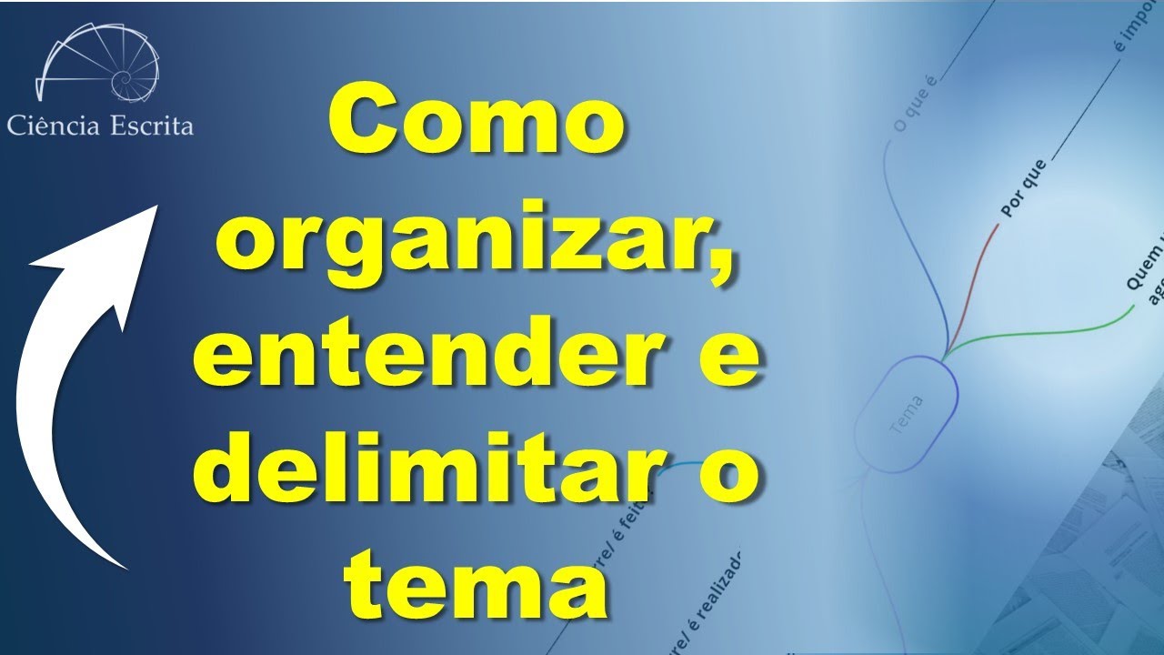 Delimitação de tema simples e prática com um mapa mental