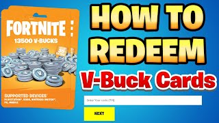 How to REDEEM Fortnite V-Buck Cards on All Platforms (Full Guide)