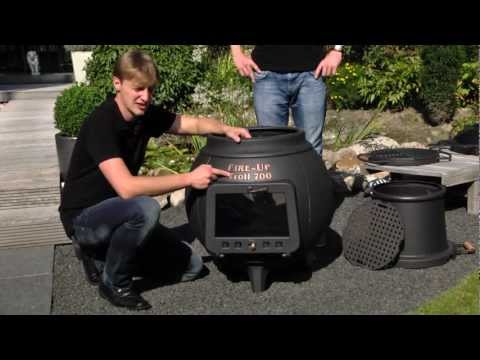 LEDA TROLL Guss Gartengrill - grillen, braten, räuchern, heizen und entspannen