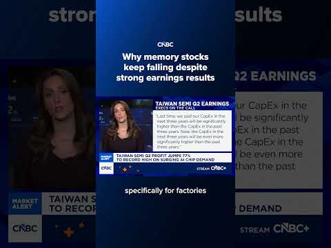 Why memory stocks keep falling despite strong earnings results