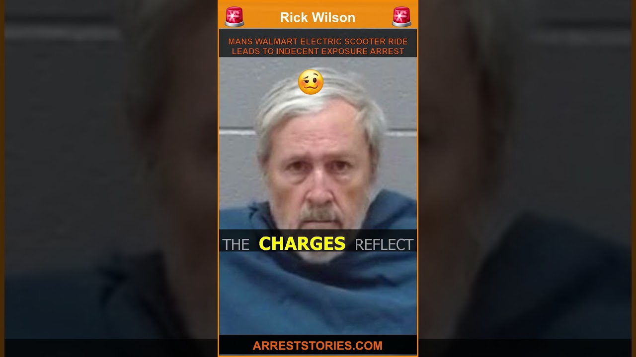 MANS WALMART ELECTRIC SCOOTER RIDE LEADS TO INDECENT EXPOSURE ARREST