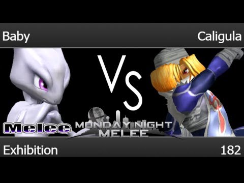 MNM 182 - Baby (Mewtwo, Pikachu) vs Caligula (Sheik) Exhibition - Melee