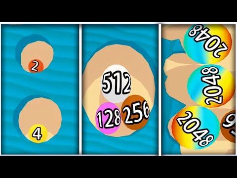 Dig Merge 2048 - Gameplay Walkthrough