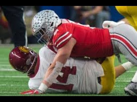 Sam Hubbard (Ohio State EDGE) vs USC   2017