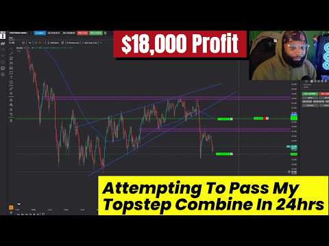 Attempting To Pass My Topstep Combine In 24hrs! | Funniest Trading Video (FULL TRADE)