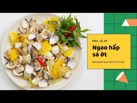 Cách làm ngao hấp sả nhanh gọn trong 10 phút | Cook béo
