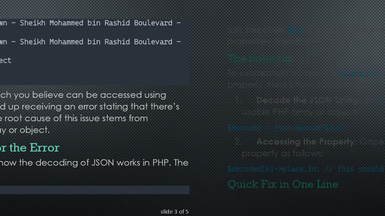 Accessing the place_id Property from a JSON Array in PHP-Laravel