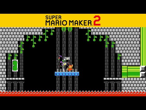 Lift Platforming #2! Super Mario Maker 2 Creative Level Showcase! No Commentary