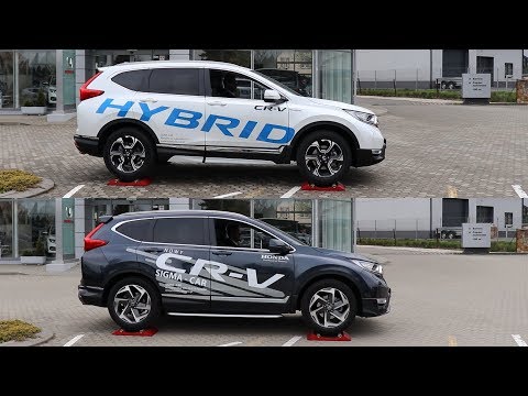 SLIP TEST - Honda CR-V Hybrid AWD 2.0 i-MMD vs Honda CR-V 1.5 VTEC Turbo AWD - @4x4.tests.on.rollers