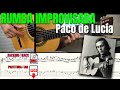 RUMBA IMPROVISADA / PACO DE LUCÍA / Partitura + TAB Completa (PDF)