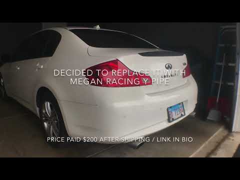 Megan Racing Y-Pipe + Muffler Delete On G37x