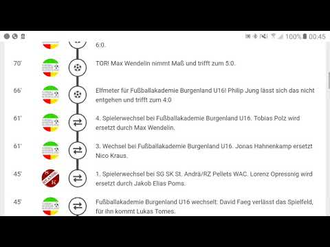 20190827 Spielverlauf   ....mit Torlinks in Beschreibung