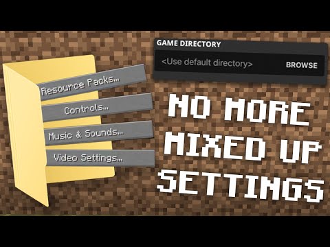 Vanilla How - HOW to NOT MIX UP your MINECRAFT SETTINGS when SWITCHING between versions! (Game Directories)