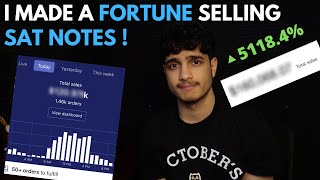 How Much I Made Selling STUDY NOTES (Teen Entrepreneur)