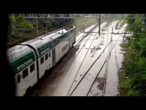 Varese: i binari della ferrovia “annegati”