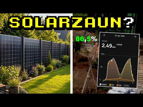 Video Thumbnail: Warum vertikale Solarpaneele doch Sinn ergeben! Solarzaun getestet | EcoFlow STREAM Series