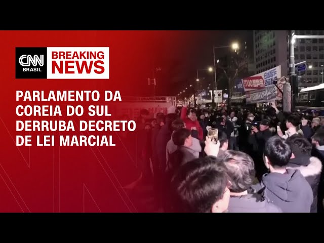 Parlamento da Coreia do Sul derruba decreto de lei marcial | BASTIDORES CNN