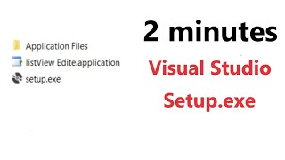 Publishing Windows Form(C#)  Application On Desktop With Setup.exe  (Visual Studio) [2 MINUTES EASY]