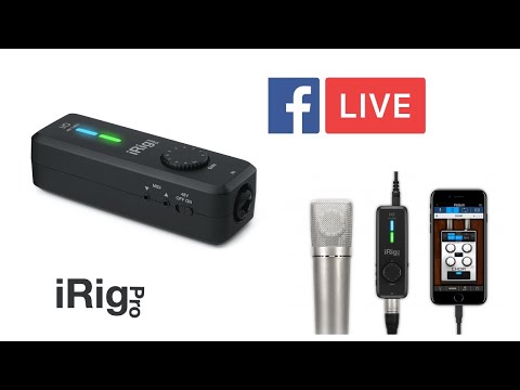 IRig Pro  | unboxing | sound test | Facebook Live | great for Streaming Audio