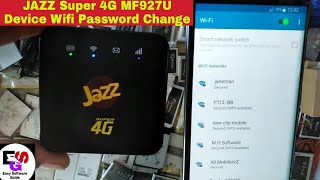 JAZZ Super 4G MF927U Device Password Change And Reset  Jazz MF927U password forgot 2021