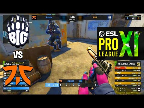 Fnatic vs BIG   ESL Pro League SEASON 11   BEST MOMENTS   CSGO