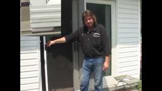 How to fix a sliding screen door without replacing the rollers
