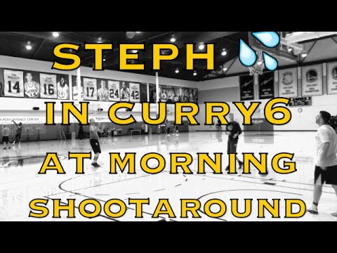 Steph Curry splashing 💦 at Warriors (19-9) morning shootaround at Rakuten before Toronto Raptors